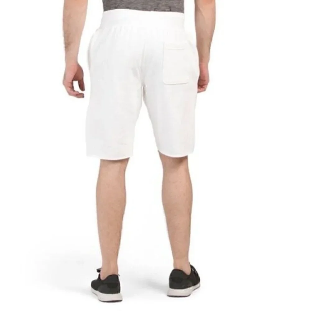 New CHAMPION White Reverse Weave Color Shadow Cut Off Shorts Large